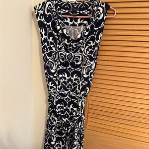 INC International Concepts Navy and White Dress